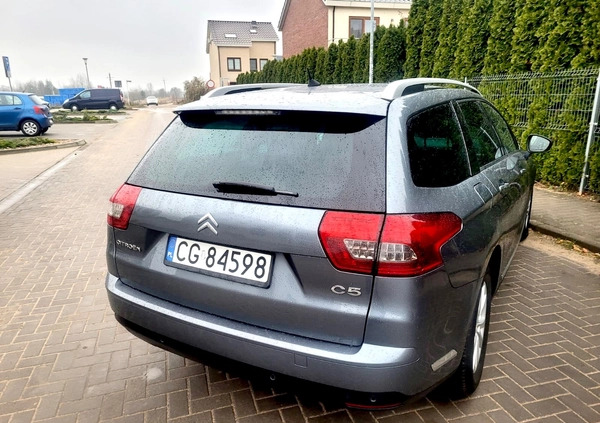 Citroen C5 cena 22500 przebieg: 204401, rok produkcji 2011 z Chodzież małe 232